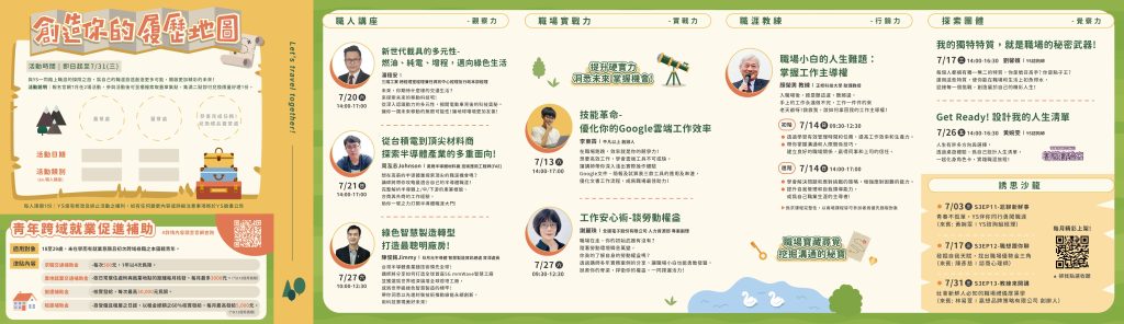 「青年職涯發展中心」113年7月活動DM2